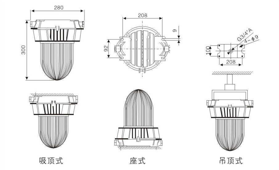 nfc9180泛光燈安裝方式